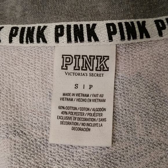 Pink Quarter Zip Hawaiian Floral Print Sweatshirt - Picture 5 of 7